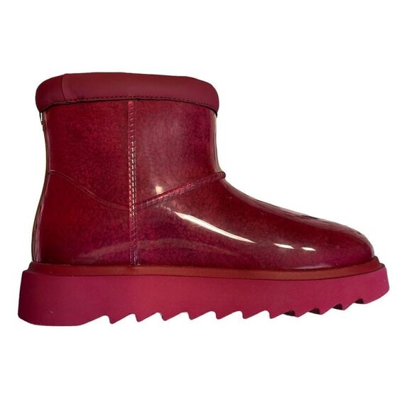 NWOT Koolaburra Pink Clear Covered Waterproof Boots Size 7 - Picture 5 of 11